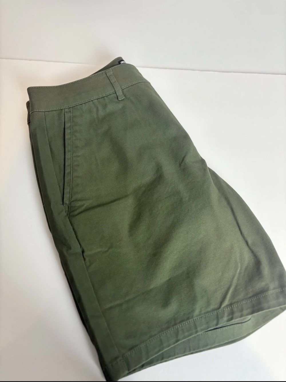 ASOS Olive Green Flat-Front Men's Shorts